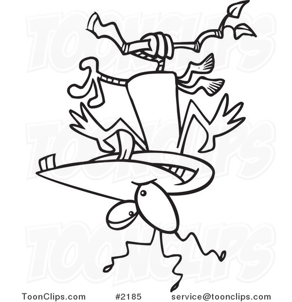 581x600 Cartoon Black And White Line Drawing Of A Nutty Bird Hanging