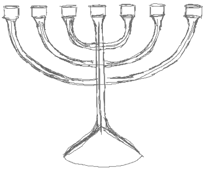 429x350 How To Draw Hanukkah Menorahs With Easy Step By Step Drawing