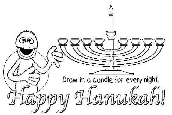 564x379 Hanukkah Coloring Pages Menorahs