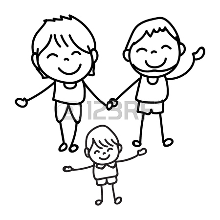 450x450 Set Of Hand Drawing Happy People, Smile And Happiness Life