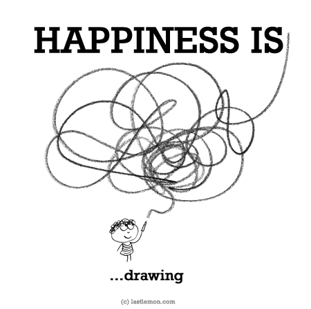 450x448 Happiness Is Drawing