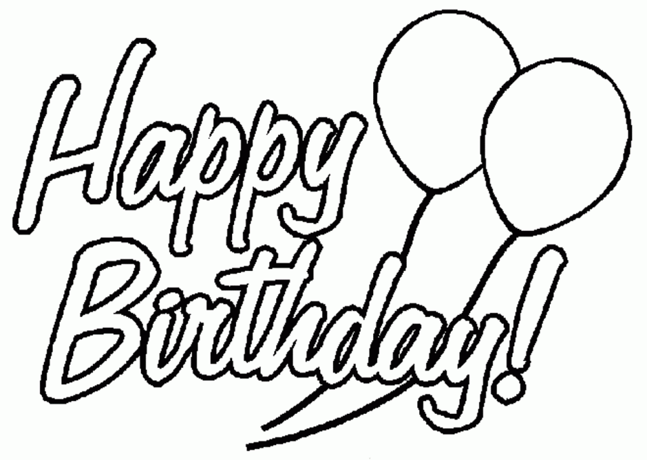 940x669 Happy Birthday Template Black And White