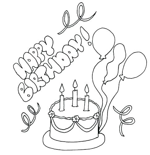 484x500 Best Happy Birthday Card Printable Coloring Pages Print Free Cards