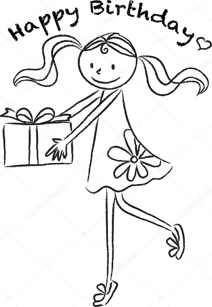 707x1023 Birthday Card Drawing