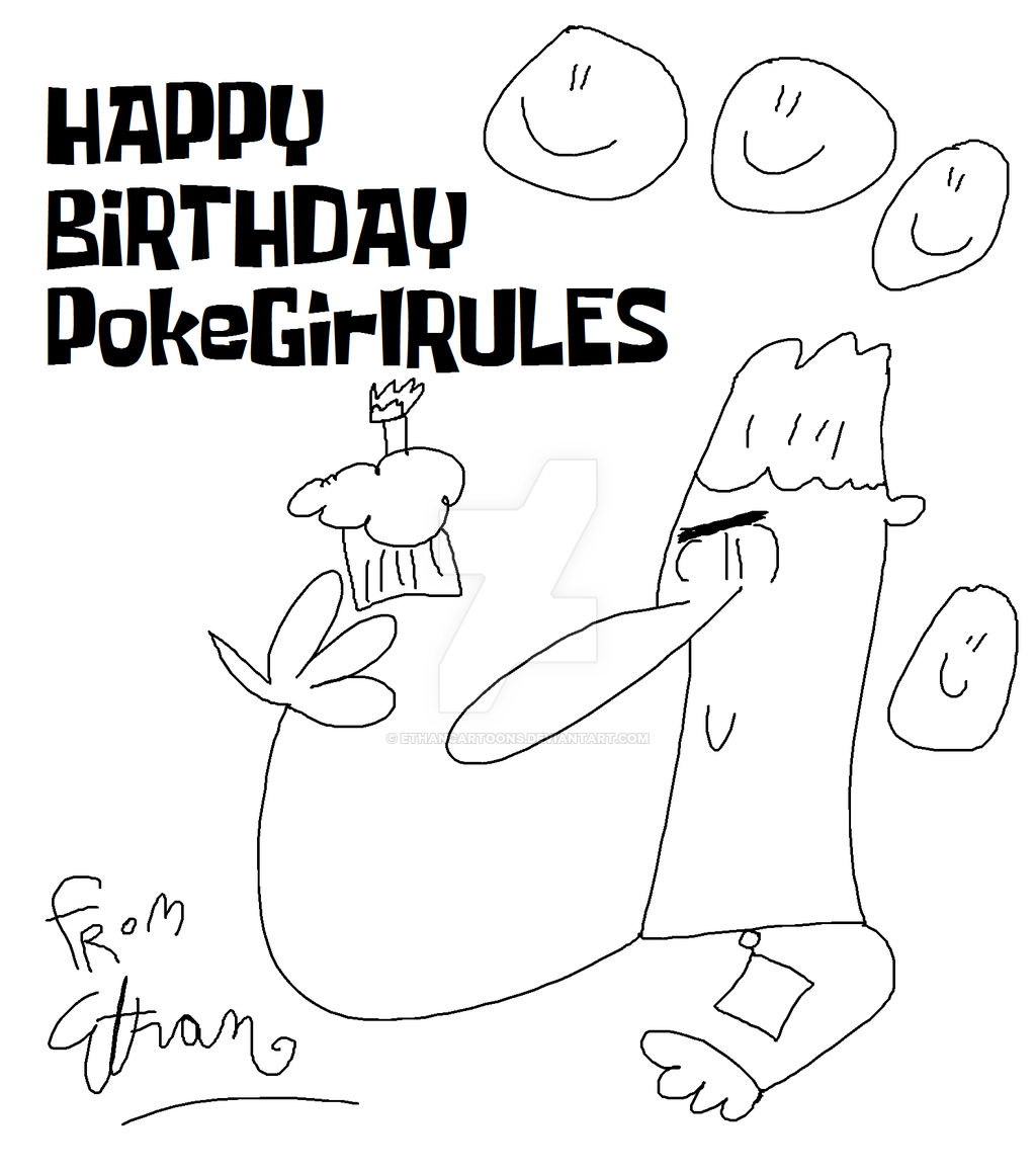 1024x1158 Happy Birthday Pokegirlrules Card By Ethancartoons