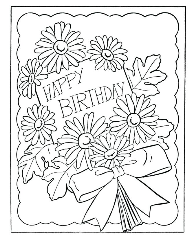 670x820 Happy Birthday Printable Coloring Pages Free Printable Coloring