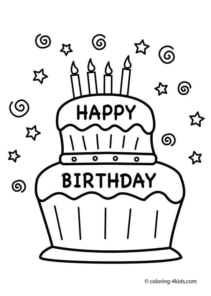 736x1031 Birthday Coloring Pages Happy Birthday Coloring Pages Coloring