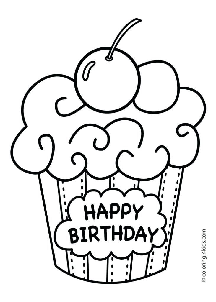 731x1024 Happy Birthday Coloring Drawn Birthday Coloring Page 8 Happy