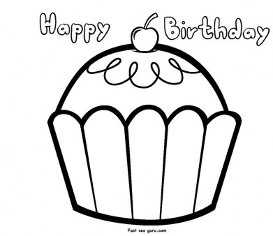 391x338 Birthday Pictures To Print 25 Unique Birthday Coloring Pages Ideas