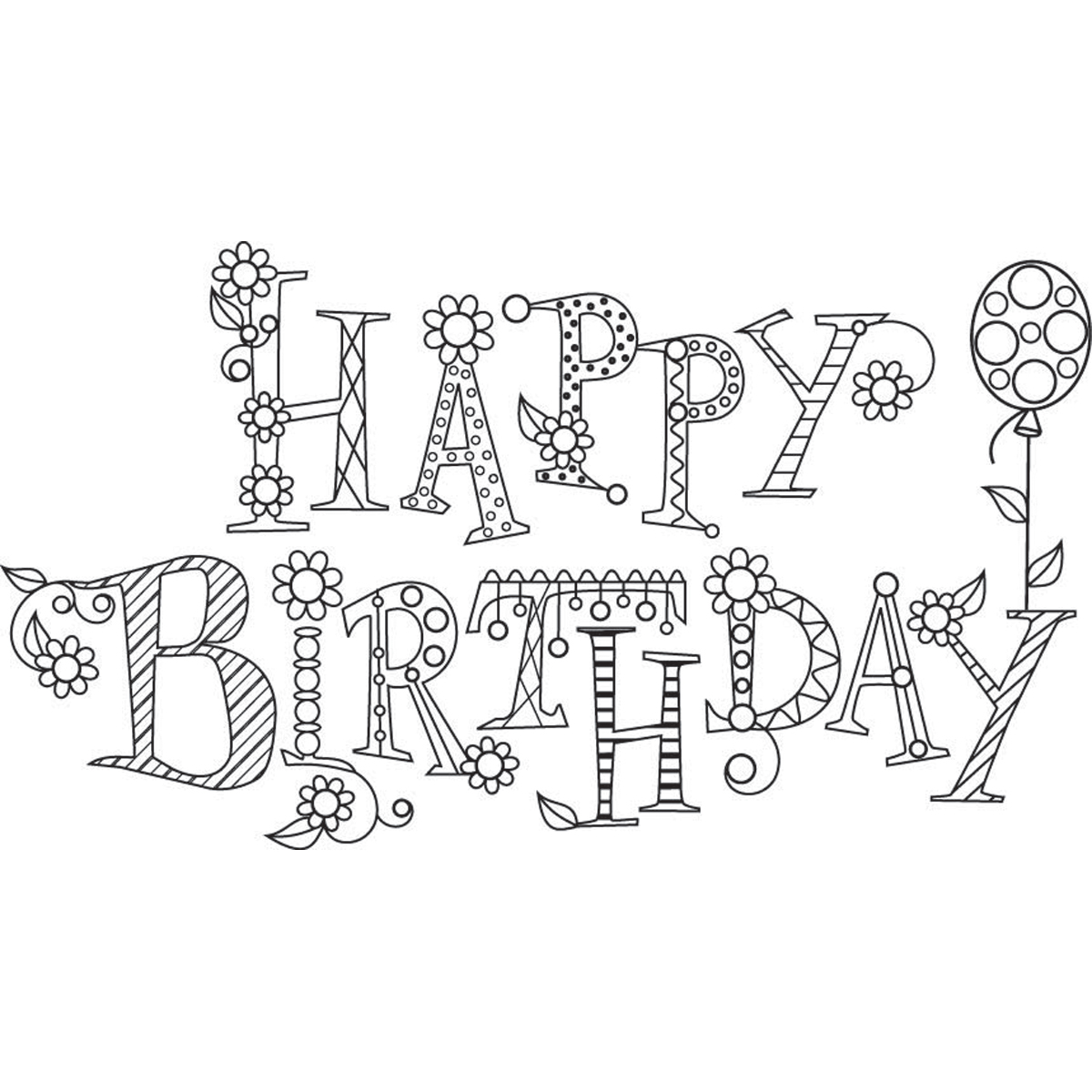 Happy Birthday Drawing Text at GetDrawings | Free download