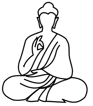 300x341 Drawing Of Buddha Clipart