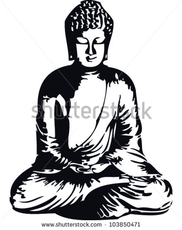 373x470 Happy Buddha Clipart