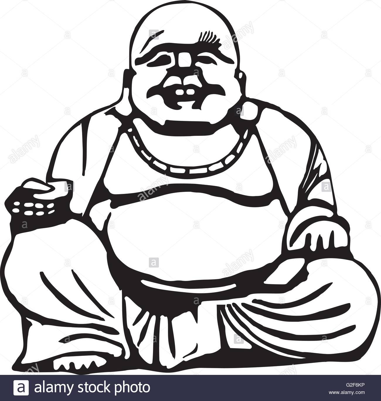 1300x1367 Happy Buddha With Big Belly Stock Vector Art Amp Illustration