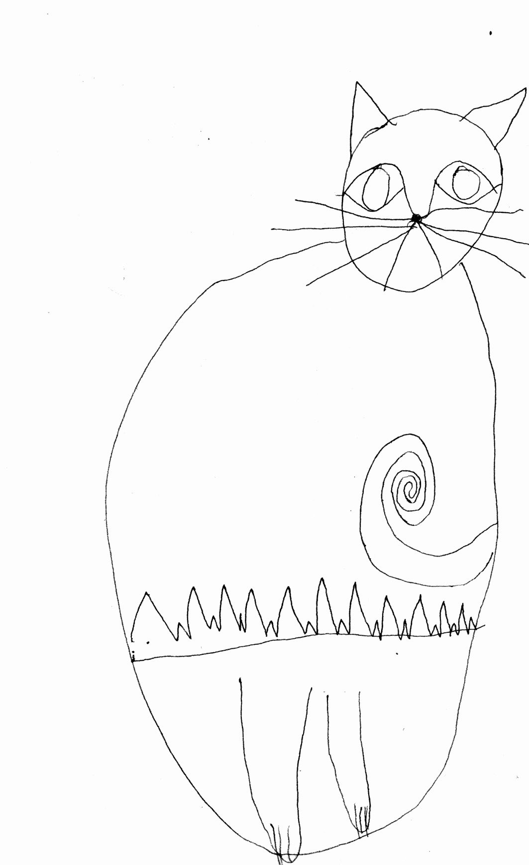 1063x1736 Happy New Year Cat Drawings Jo Treggiari