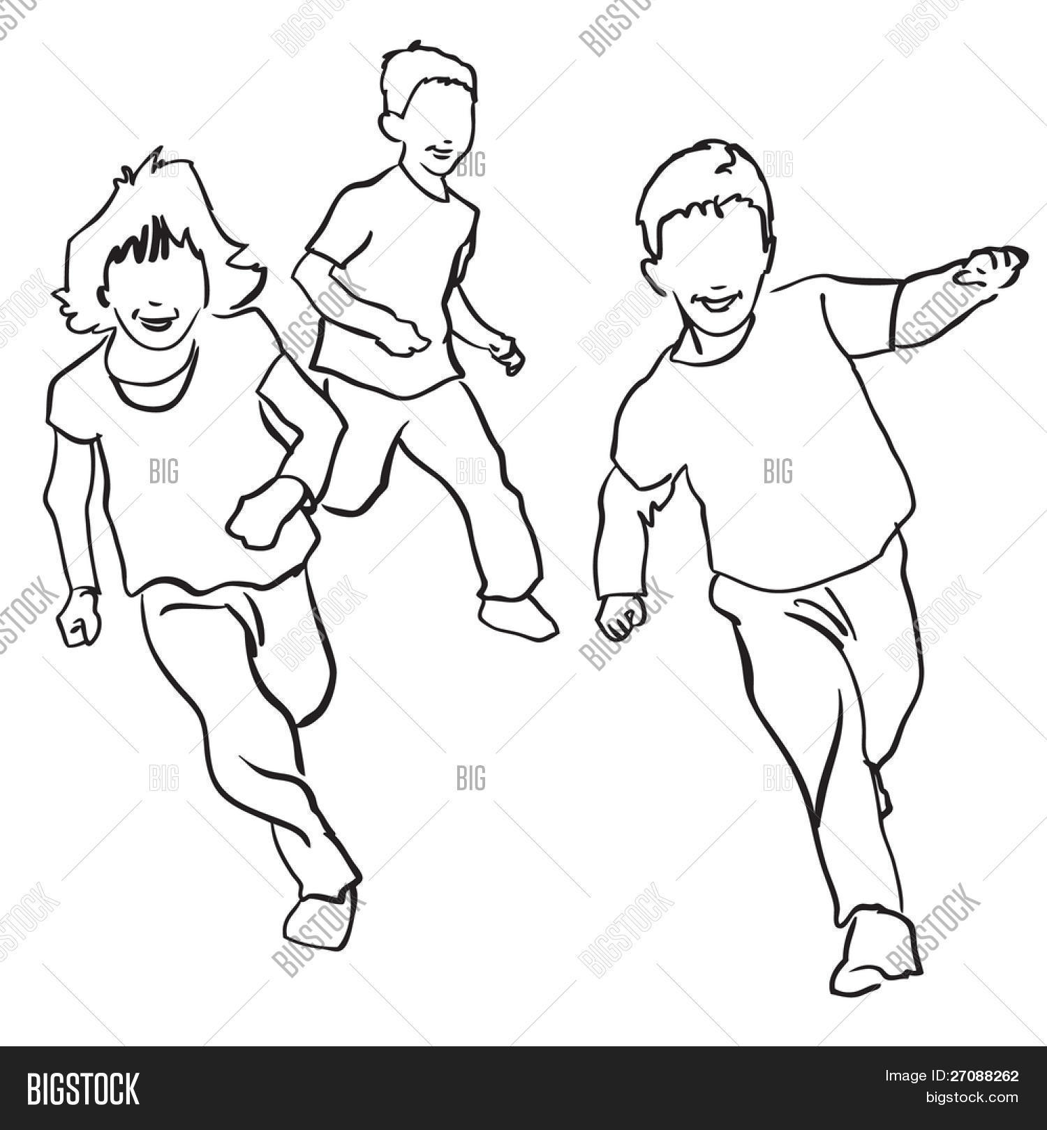 1500x1620 Sketch Style Drawing Happy Vector Amp Photo Bigstock