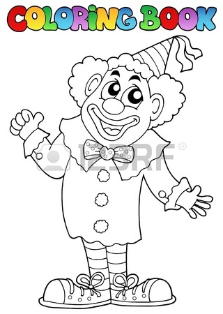 320x450 Coloring Book With Happy Clown 6