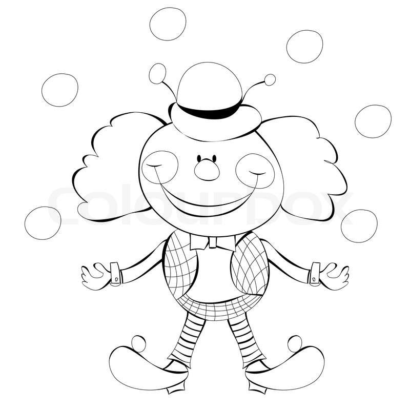 800x800 Happy Clown Stock Vector Colourbox