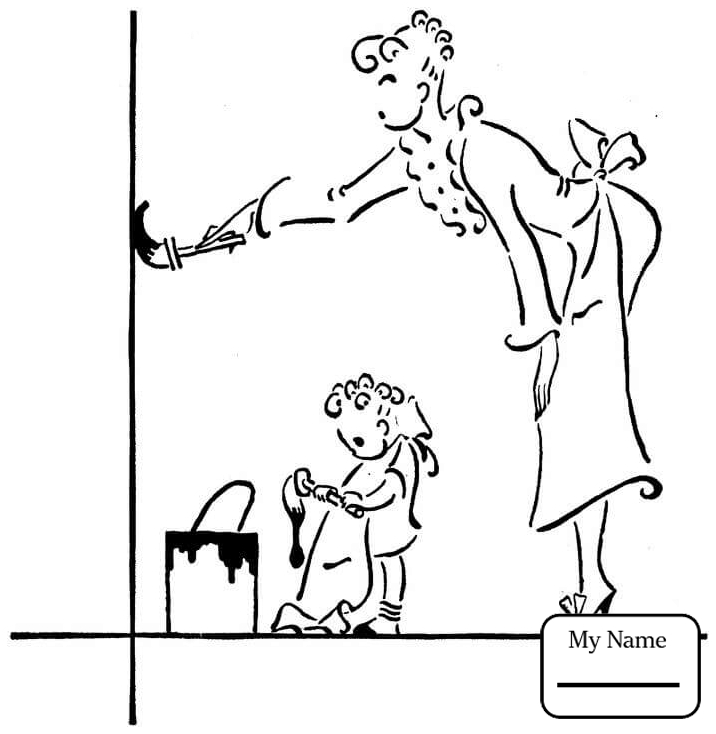 716x734 Coloring Pages For Kids Family People Happy Couple On Picnic