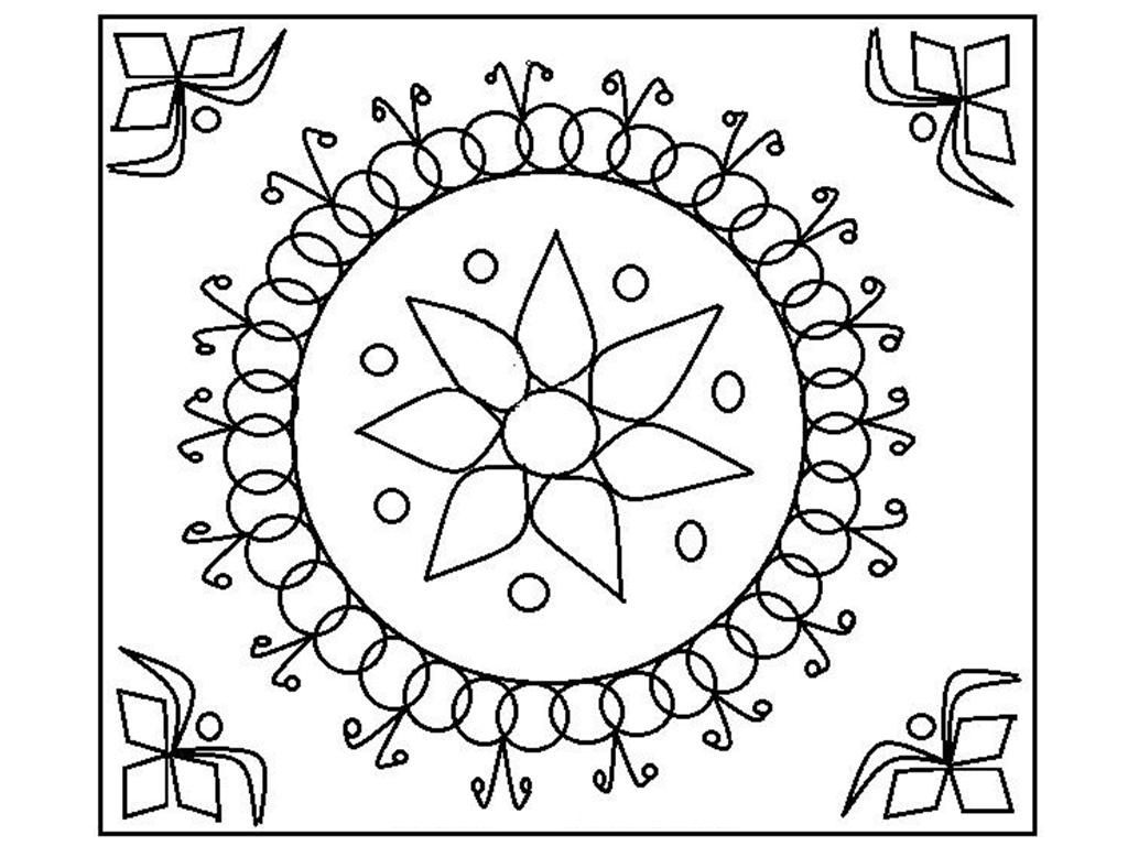 1024x768 Diwali Coloring Pages Paginone.biz