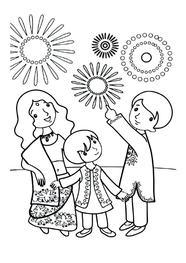 600x848 Diwali Coloring Sheets Colouring Pages For Kids Coloring Kids