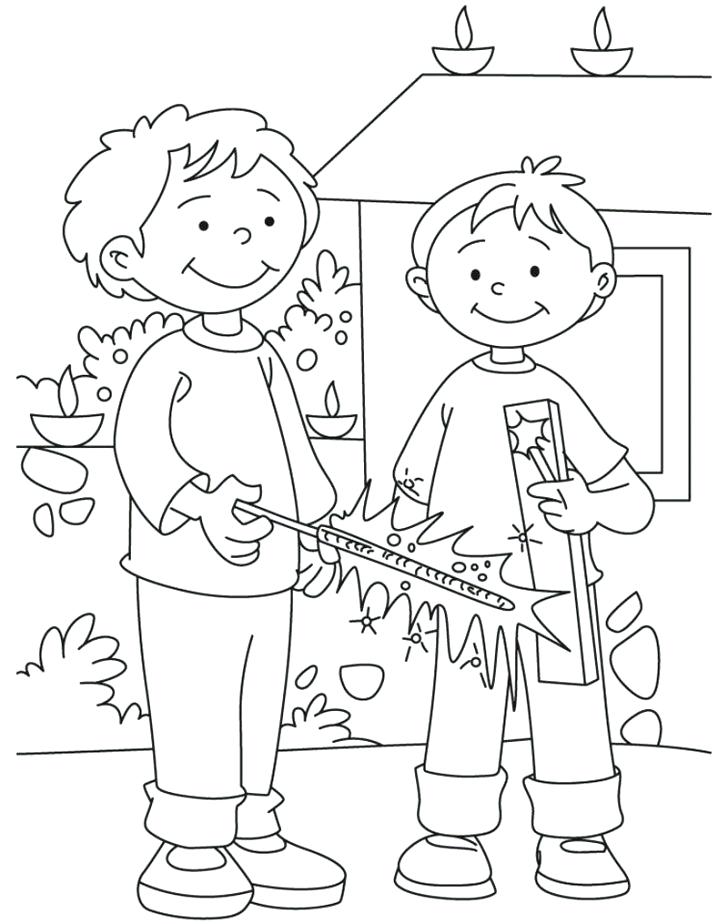 728x924 Diwali Coloring Pages
