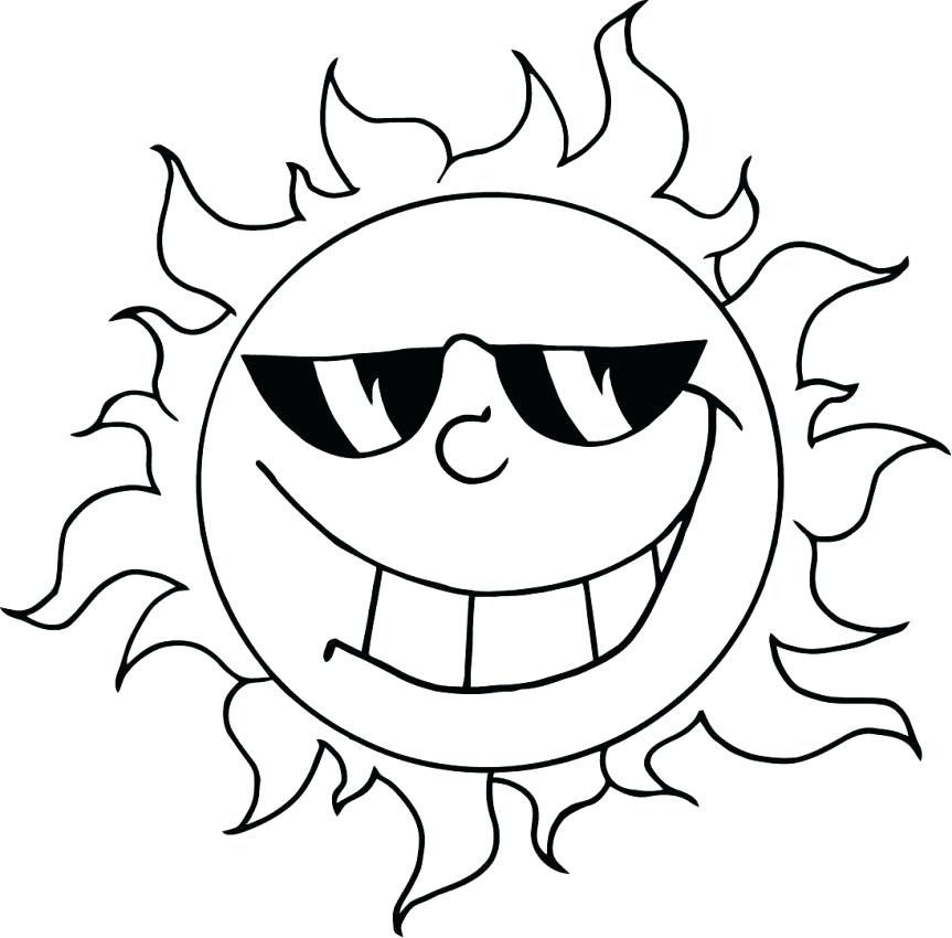863x850 Smiley Face Coloring Page Coloring Pages Of Sun Happy Face
