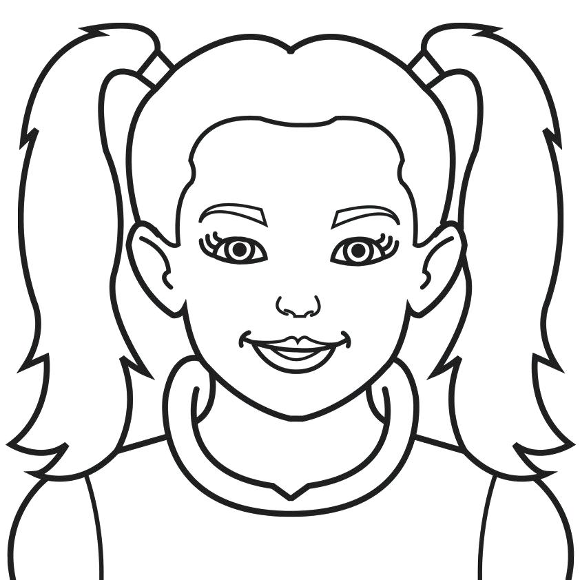 842x842 Happy Face Coloring Page Girl Coloring Pages Happy Sad Face