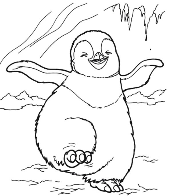 590x683 Happy Feet Dancing Coloring Pages Kids Coloring Pages