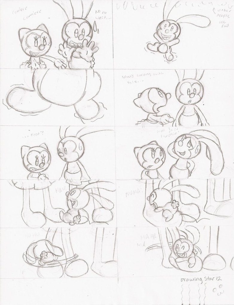 783x1021 Oswald Happy Feet Scene 1 By Drawingstar12
