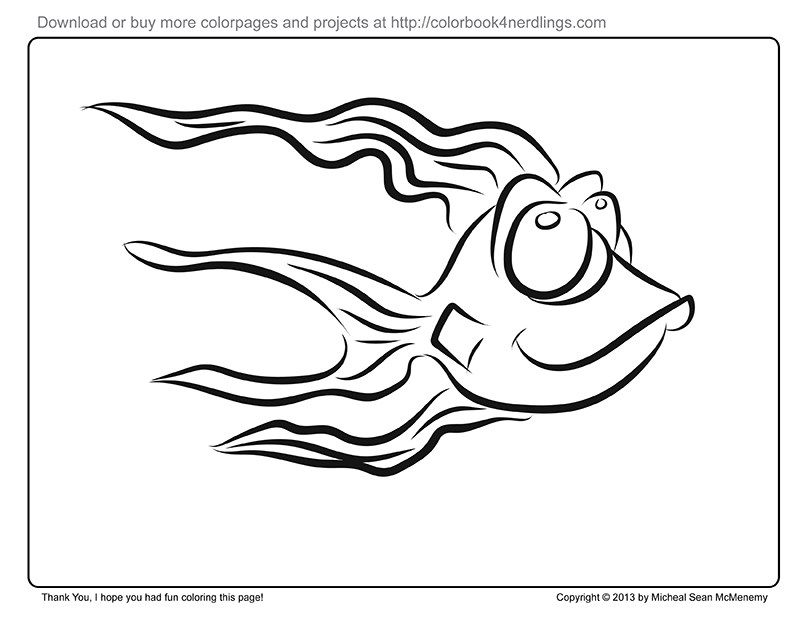 800x618 Free Coloring Page, Printable Colorbook 4 Nerdlings
