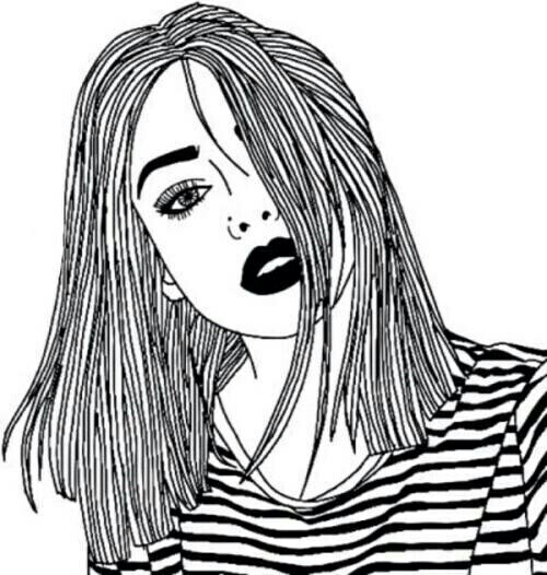 500x526 Pin By Aiyanna O. On Tumblr Outlines. Drawing Ideas