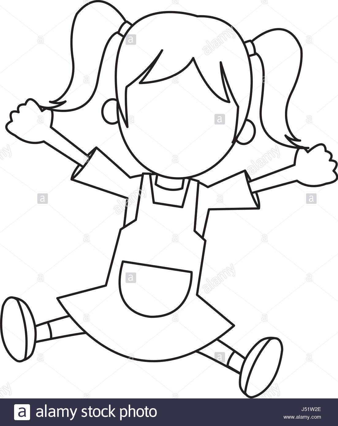 1103x1390 Happy Girl Cartoon Character Fun Stock Vector Art Amp Illustration