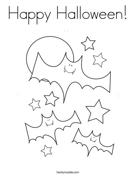 468x605 Happy Halloween Coloring Page