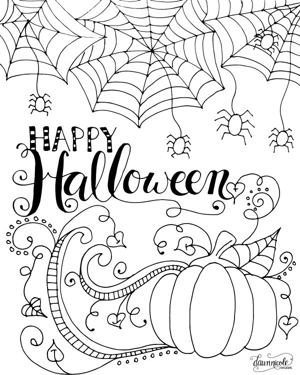 600x748 Happy Halloween Coloring Pages To Fancy Draw Kids Coloring Pages