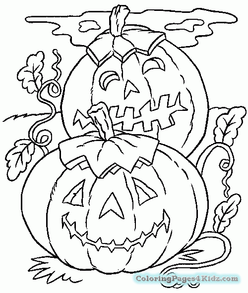 500x592 Happy Halloween Pumpkin Coloring Pages Coloring Pages For Kids
