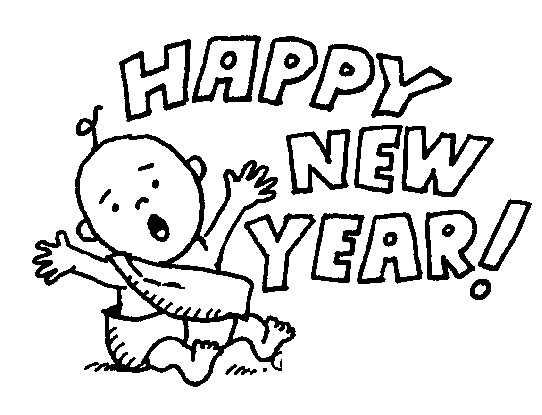 542x415 Happy New Year Coloring Page Images 2018