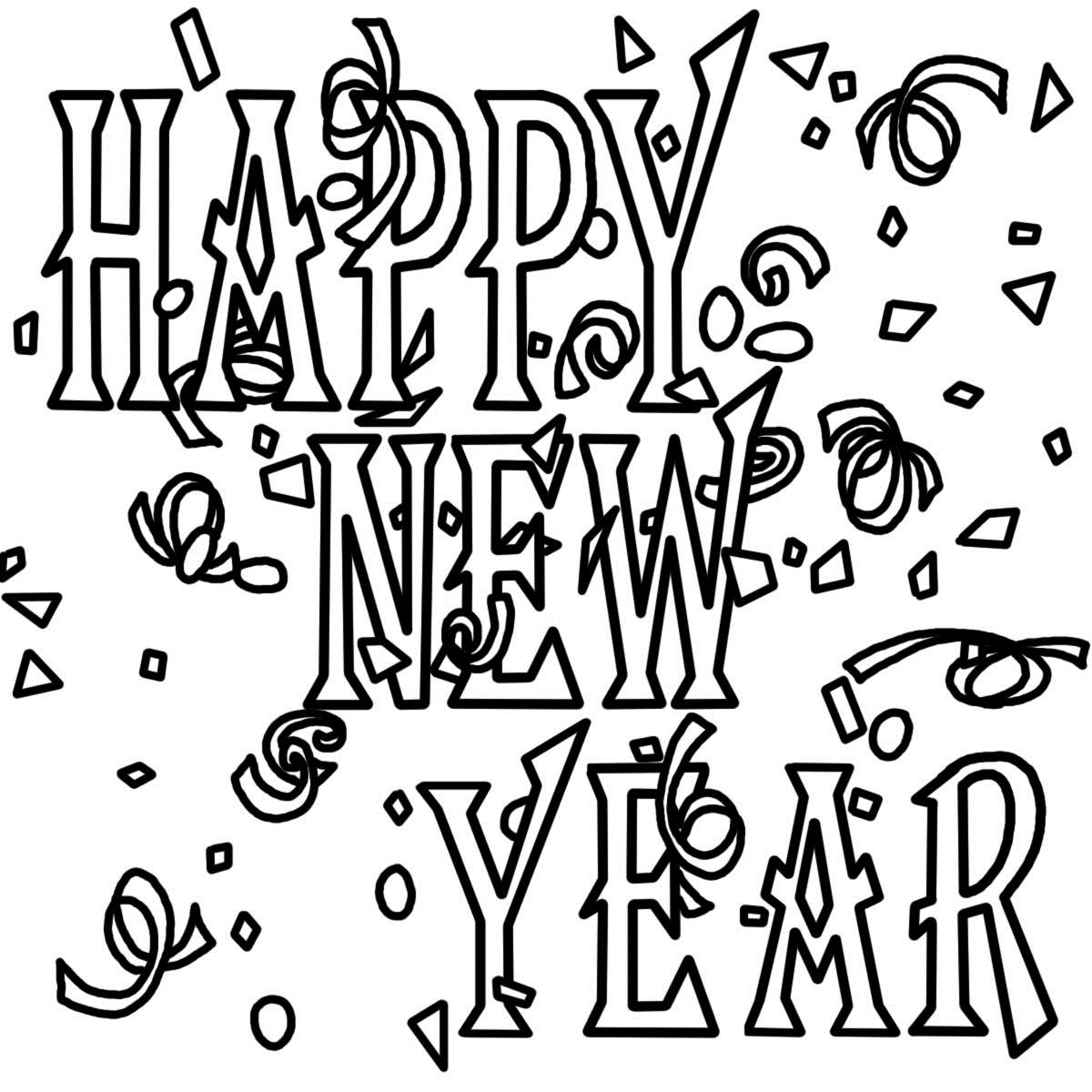 1200x1200 Happy New Year Pencil Drawing Merry Christmas Amp Happy New Year