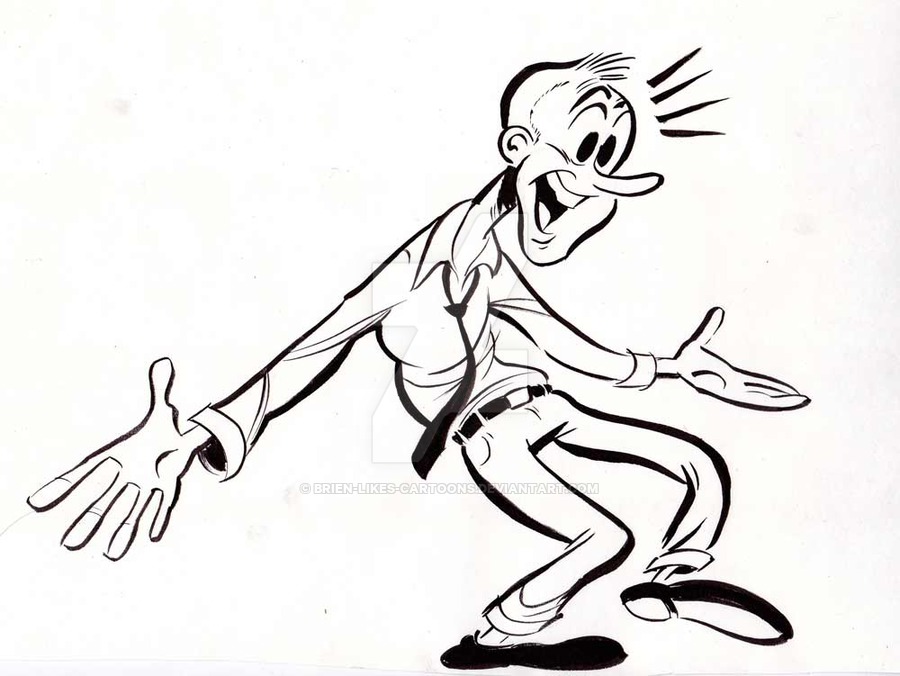 900x676 Happy Man By Brien Likes Cartoons