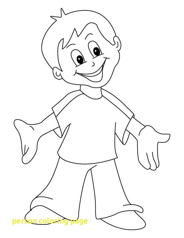 612x792 Person Coloring Page With Happy Coloring Page