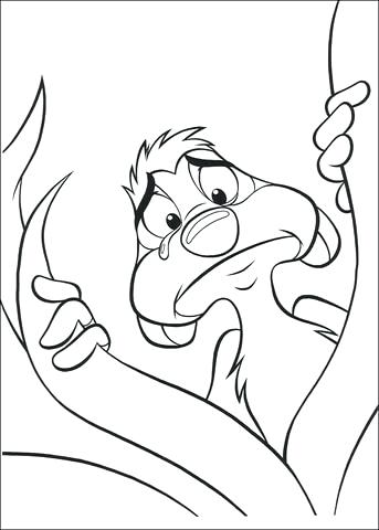 343x480 Sad Face Coloring Page