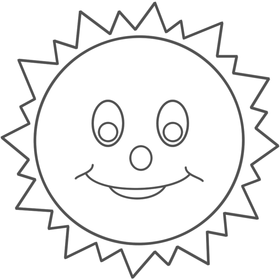 900x900 Happy Face Sun