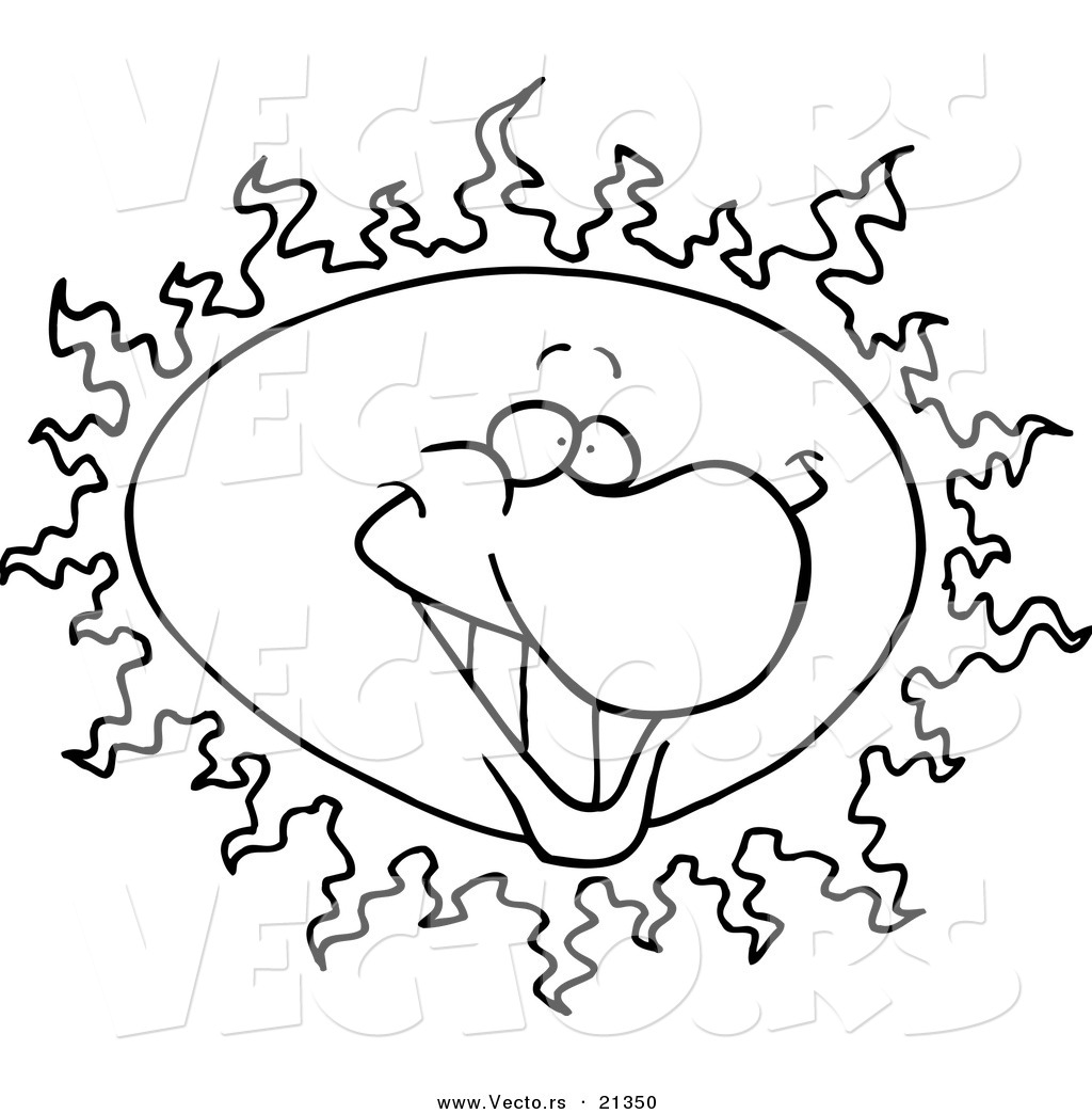 1024x1044 Vector Of A Cartoon Happy Sun