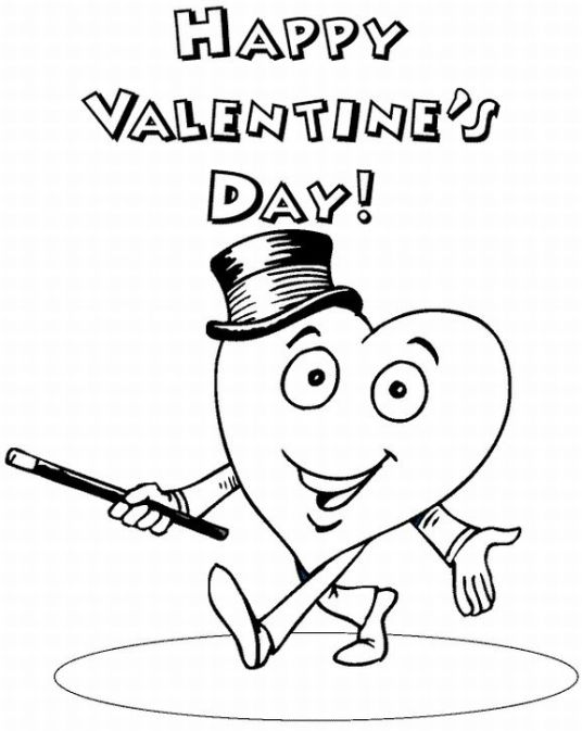 536x673 Happy Valentine's Day Coloring Page Amp Coloring Book