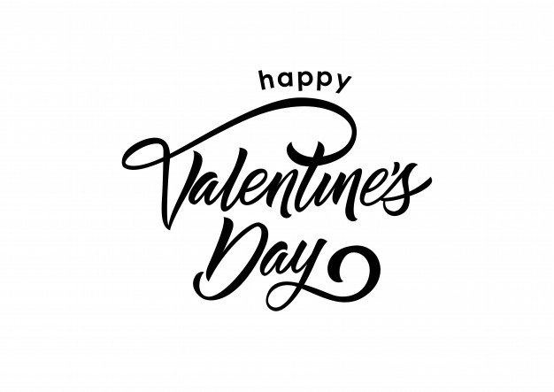626x443 Happy Valentine Day Lettering Vector Free Download