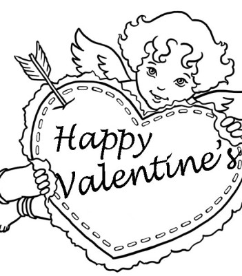 351x401 Tinker Bell Happy Valentines Day Images Coloring Pages
