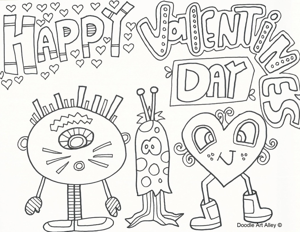 1035x800 Valentines Day Coloring Pages