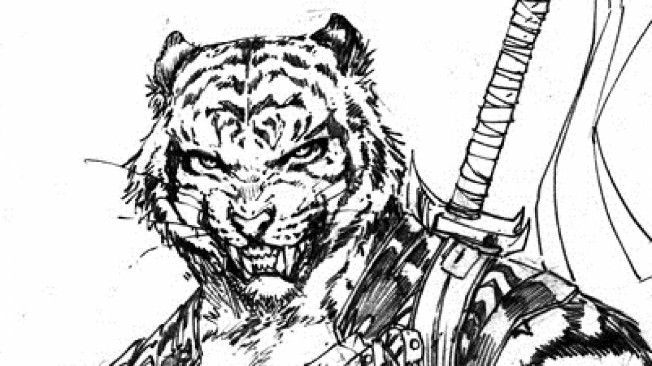 1280x720 Weretiger Awesome Art Drawing Sketches, Monster