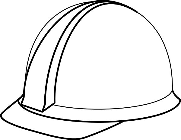 600x463 White Hard Hat No Shadow Clip Art