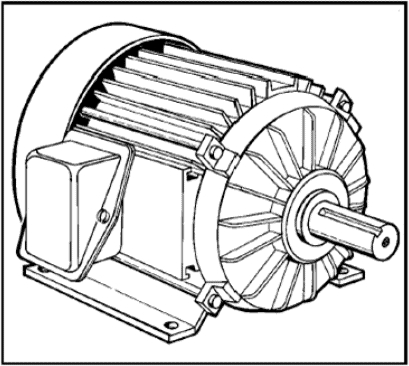409x366 Motor Drawing