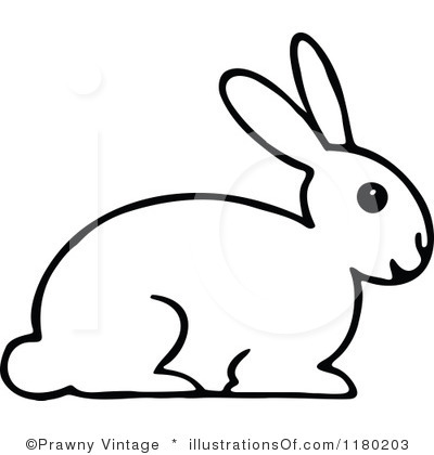 400x420 Hare Clipart Black And White